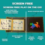 Magnalogix Magnetic Tangram Brain Teaser Puzzles for Kids - Image 3