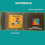 Magnalogix Magnetic Tangram Brain Teaser Puzzles for Kids - Image 4