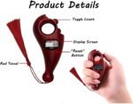 Digital Tally Counter with Compass & Rotating Beads | Reset Button, Easy Grip & Decorative Tassel | Handheld Tasbeeh for Prayer, Meditation & Mantra Counting – Multicolour - Image 3