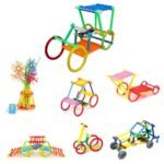 200 PCS Smart Stick Building Blocks for Kids | Creative Construction Puzzle Blocks Set | Educational Preschool Learning Toy for Boys & Girls Ages 3-8 Years | STEM Activity Game