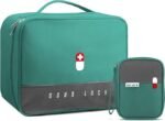 2pcs First Aid Medical Pouch Set, Waterproof Medicine Organizer Bag with Handle, Portable Storage Case for Home Travel Car Emergency Use - Image 2