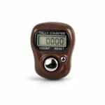 5-Digit Digital Tally Counter Finger Ring Clicker with LCD Display & Reset Button | Handheld Electronic Counting Machine for Prayer, Japa, Sports, Inventory & Attendance Counting (Brown) - Image 2