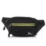 Bag-Age 03 Waist Bag, Fanny Pack for Men & Women with Adjustable Strap, Crossbody Bag, Money Belt Sport Bag, Travel Hiking Zipper Bag, Sports Travel & Daily Use (Black) - Image 2