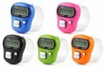 Digital Finger Counter Naam Jap Counter Bhajan Mantra Jaap | Tally Counter Finger Ring Japa Counter Tasbeeh Counter Ring Prayer Meditation | Pack of 5 | Multicolour - Image 2