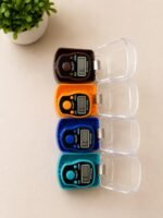 Digital Finger Tally Counter, Multicolor with LED Light, Tasbeeh, jaap Counter, Colour May Vary*, Pack of 4 tasbeeh