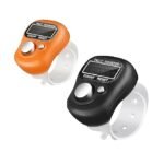 Digital Finger Tally Counter for Naam Jap, 5-Digit LCD Display, Silicone Strap, Count and Reset Button, 2 Pack (Multicolour) - Image 2