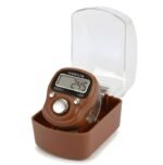 Digital Finger Tally Counter with LED Back Light, LCD Display, Pack of 1 (Any Random Colour Will Be Sent As Per Availability) (Brown)