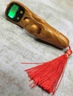 Digital Tasbeeh Hand Tally Counter Finger Ring Digital Counting Machine Counter Tasbeeh & Jaap mala for Counting Purpose with LED (Pack of 1) (BROWN WOOD)