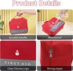 Divik Space-Saving Large Capacity Family First Aid Box Empty First Aid Kit Bag Medicine Pouch (1Pcs)