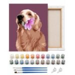 Framed Diy Paint By Numbers Canvas Art And Craft Kit For Adults And Kids | Pawfect Potrait Paint By Numbers Kit | 16 Inch X 12 Inch,Multicolor - Image 2