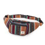 Freakmandu Unisex Hemp Fanny Pack - Hip Waist Belt Bag Crossbody Boho Hippie Style Handmade Waist Packs For Men Women, Gheri, Adjustable Size, Fanny Packs - Image 2