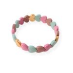 Heart Stretch Bracelet for Girls and Women - Colorful Pastel Heart-Shaped Beads - Stackable & Stretchable Elastic Jewelry - Cute Aesthetic Friendship Bracelet - Image 2