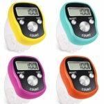 KTRIO Electronic Finger Counter, Digital Tally Counter Clicker with Led, Resettable LCD Digit Display Hand Tally Counter Counting for Golf,Goods Counting,Lap & Knitting (Pack of 4)