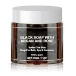 MS MAGIC SECRET Moroccan Beldi Soap – Natural Organic Black Soap for Exfoliating, Detoxifying, and Hydrating Skin – Ideal for Body Scrub, Spa & Hammam Rituals, Removes Dead Skin Cells (200 grams) - Image 2