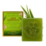 Nyassa Asian Lemongrass Handmade Loofah Soap 150 gm with Fresh Zesty fragrance. Contains natural loofah for exfoliation. No Paraben, Cruelty Free - Image 2