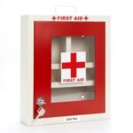 Plantex First Aid Kit Box with Multi Compartment/Emergency Medical Box for Home - School - Office/Medicine Boxes with Lock & Keys - (Red & Ivory) – GI Steel - Image 2