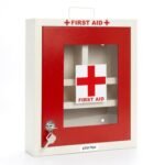 Plantex Metal Emergency First Aid Box for Home/School/Office with Key Lock/Medicine Boxes/First Aid Kit Box/Multi Compartment Medicine Organizer Box - (Red & Ivory) - Image 2