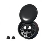 Replacement Tips Silicone Earplugs Waterproof Earplug Case Set Soft Molded Reusable Earplugs Compact for Office, White Black, Black Head|Business & Industrial|Facility Maintenance & Safety