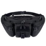 Rosky Multipurpose Waist Bag for Men & Women – Adjustable Travel Fanny Pack with Multiple Compartments, Crossbody Tactical Belt Bag for Hiking, Cycling, Gym, Running & Daily Use (Black) - Image 2