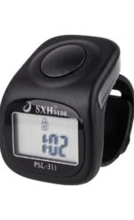 SXH Zikr with LED Beep Sound Time Clock & Reset Button 8 Channel, Matte Black Color Pack of 1