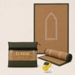 Treasure Tree Travel Prayer Mat with Zip Pouch & Digital Tasbih Tally Counter Ring Combo, Foldable Velvet Janamaz Sajdah Mat for Men and Women, Portable Islamic Prayer Mat, (Random Colour) - Image 2