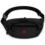 Unisex Waist Bag for Men & Women | Water Resistant Crossbody Sling Bag | Adjustable Strap | Multi Pocket Travel Chest Bag | Black - Image 2