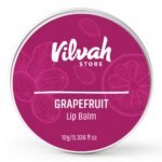 Vilvah Grapefruit Lip Balm for Dry, Chapped & Cracked Lips | Heals, Nourishes, Hydrates & Adds Natural Tint | Nourishing Shea Butter Formula | 10g - Image 2
