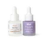 Vilvah Store AM PM Face Serum Combo | Milk Drops Serum and Better Ageing Serum | Skin Brightening, Even Skin Tone, Anti-Ageing, Wrinkle Repair | Rice Milk Extract and Blue Pea Flower | 20ml + 20ml - Image 2