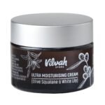 Vilvah Ultra Moisturising Cream for Face | Lightweight, Non-Greasy Moisturiser | Hydration & Skin Barrier Repair| With Olive Squalane, White Lily & Goji Berry | For All Indian Skin Types | 50g - Image 2