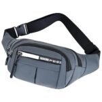 Waterproof Waist Bag for Men & Women | Adjustable Crossbody Sling Bag with Multi-Pocket Zipper Design | Lightweight Pouch for Running, Hiking, Cycling, Gym & Daily Use (35 × 12 × 5.5 cm) - Image 2