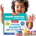 shumee Finger Painting Kit for Kids with 6 Washable Non-Toxic Colors,