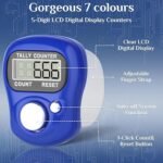 Digital Finger Tally Counter with Adjustable Finger Ring, LCD Electronic Hand Click Counter for Prayer, Knitting, Golf, Sports, Attendance, Event Counting & Fitness Training, Portable Mini Counter - Image 2