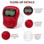 Jaap Counter Pack of 2 | 5 Digit Finger Tally Counter with Reset Button | Digital Tasbeeh Counter for Mantra Chanting, Naam Jap, Meditation, Prayer, Yoga, Gym, Stitch, Inventory & Attendance Counting - Image 2