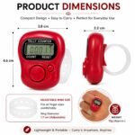 Jaap Counter Pack of 2 | 5 Digit Finger Tally Counter with Reset Button | Digital Tasbeeh Counter for Mantra Chanting, Naam Jap, Meditation, Prayer, Yoga, Gym, Stitch, Inventory & Attendance Counting - Image 3