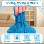 RATNA'S Wonder Sand 500 Grams for Kids - Smooth Non-Sticky Blue Sand with Big Mould for Indoor Beach Fun and Relaxation(Blue 500 Grams), ONE Big Mould Inside (Without Tray) - Image 3