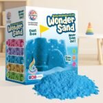 RATNA'S Wonder Sand 500 Grams for Kids - Smooth Non-Sticky Blue Sand with Big Mould for Indoor Beach Fun and Relaxation(Blue 500 Grams), ONE Big Mould Inside (Without Tray) - Image 8