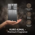 Ajmal Kuro Long Lasting Perfume For Men | Travel Size Luxury Eau De Parfum - 14 ml | Premium Long Lasting woody Spicy Fragrance With Pepper, Patchouli & Bergamot - Image 3