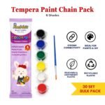 Washable Tempera for Kids - Pack of 30 Chainpack | 6 Colours 18ml - Image 2
