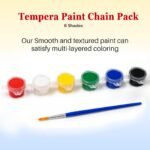 Washable Tempera for Kids - Pack of 30 Chainpack | 6 Colours 18ml - Image 4