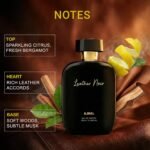 Ajmal Artisan Leather Noir Eau De Parfum for Men | Long-Lasting Luxury Perfume with Bergamot, Cardamom, Leather & Vanilla Notes | Strong Masculine Fragrance | 100ml - Image 3