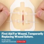 AZEN 14 Pack Emergency Wound Closure Strips, Butterfly Bandages, Emergency Laceration Closure Kit, Repair Wounds Without Stitches, Quick Clot Zip Stitch Wound Closures Device - Image 4