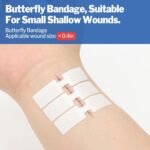 AZEN 16 Pack Emergency Wound Closure Strips, Butterfly Bandages, Emergency Laceration Closure Kit, Repair Wounds Without Stitches, Quick Clot Zip Stitch Wound Closures Device - Image 6