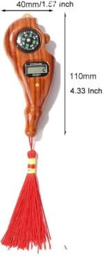 Wooden Digital Tasbeeh Counter with Compass – Manual Finger Tally for Prayer, Meditation, Mantra & General Counting - Image 2