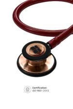 Knya 6sense Stethoscope for Doctors & Residents | Tunable Diaphragm | Dual-Head Chest Piece for Adult & Pediatric Use | Lightweight Stainless Steel | Latex-Free Tubing | Soft-Seal Ear Tips | Premium Gift Box | for Medical Students (Rose Gold Maroon) - Image 4