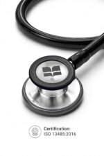 Knya 6sense Lite Stethoscope for MBBS Medical Students, Doctors & Nurses | Tunable Diaphragm | Dual-Head Chest Piece for Adult & Pediatric Use | Acoustic Design | Lightweight Stainless Steel | Latex-Free Tubing (Black) - Image 4