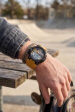 V2A DIGITRON-VOLTRIX 2837 Digital Watch for Men | Bold Patterned Case Design | Dual Time Sports Watch with Countdown, Backlight & 50M Waterproof - Image 2