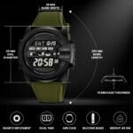 V2A DIGITRON-TERRAX 2942 Digital Watch for Men | Industrial Shield Design with Oversized Digital Display | Urban Sports Everyday Watch with Countdown Timer, Alarm & 50M Water Resistance - Image 2