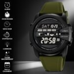 V2A DIGITRON-TERRAX 2942 Digital Watch for Men | Industrial Shield Design with Oversized Digital Display | Urban Sports Everyday Watch with Countdown Timer, Alarm & 50M Water Resistance - Image 4