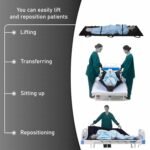 OTICA Nylon Foldable Soft Stretcher with Safety Belt, Emergency Medical Portable Stretcher for Patient, Foldable Patient Transport Stretcher with Handle with Carrying Bag (Black) - Image 5