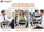 swaggers Professional Mix Note Value Counting Machine with Latest Colour Sensor Technology-Supports All New INR, Detailed Breakdown Display, Sort/Batch/Add Mode-with UV/MG/MT/IR Fake Note Detection - Image 7
